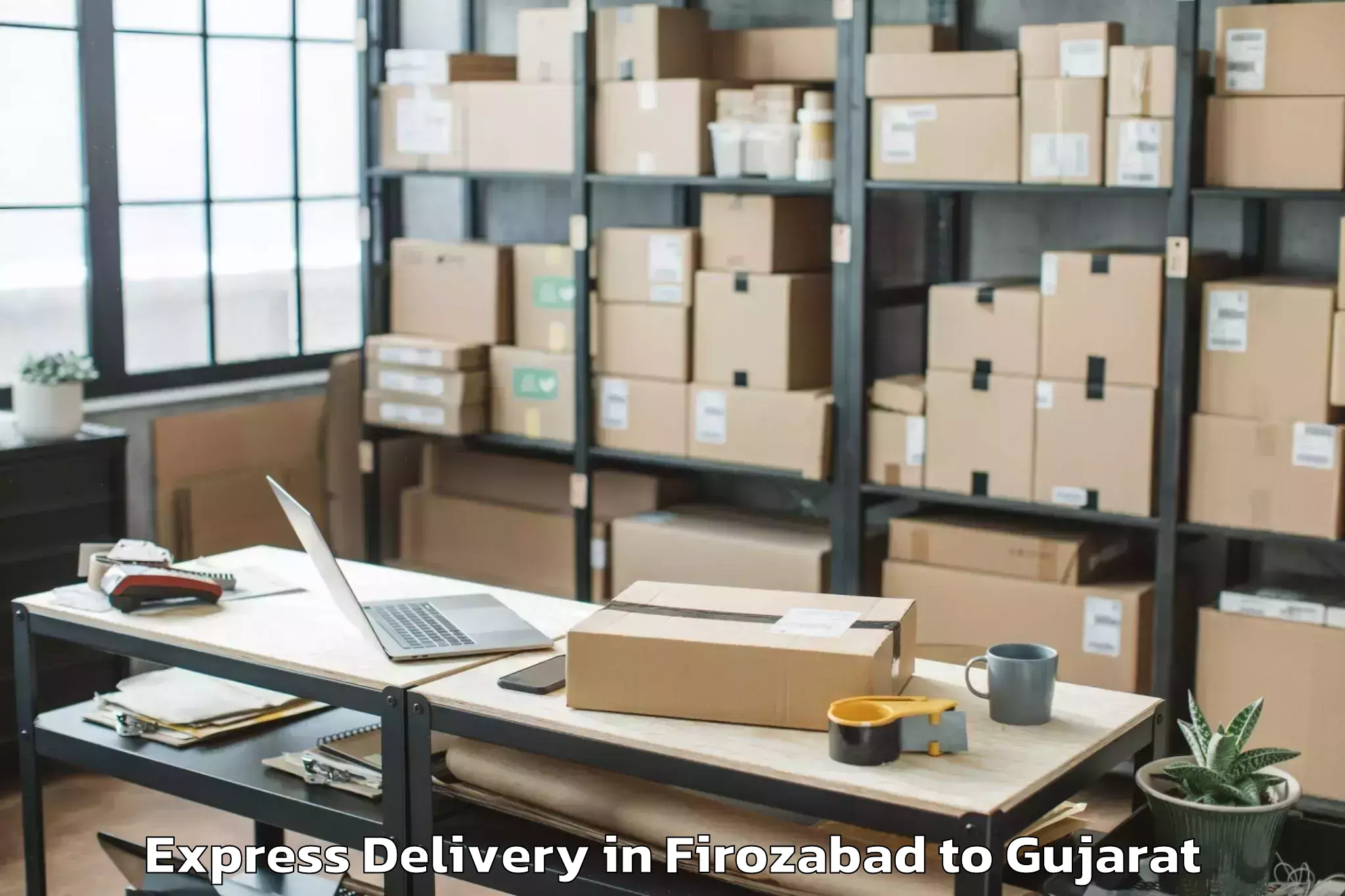 Book Firozabad to Chhota Udepur Express Delivery Online